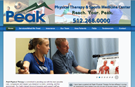Peak Physical Therapy website, Kyle, Texas