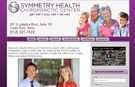 Symmetry Health Chiropractic website, Cedar Park, Texas